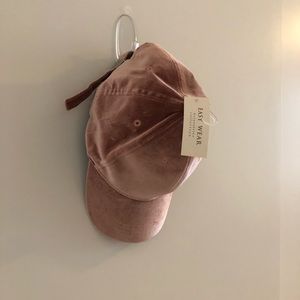 Blush Velvet Baseball Hat